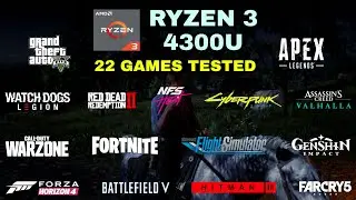 Ryzen 3 4300U Vega 5 Gaming Test ! 2021