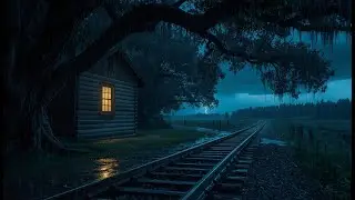 ULTIMATE SLEEP: Massive Storm at Cabin Protected by Trees | Heavy Rain, Thunder & Lightning