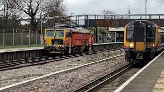 Colas Rail tamper DR 73925 &lsquo;Europa&rsquo; at Havant (5/3/22)