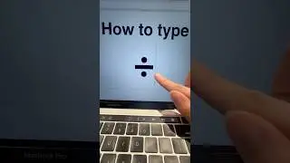 How to type &divide; Division sign #macbooktips #keyboard #macshortcuts