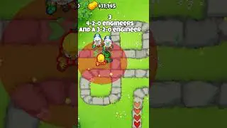 Fastest engineer monkey paragon xp farm in 20 seconds (50k/5 mins) (No MK) #btd6 #easy #guide