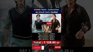 DUNKI DAY WISE BOX OFFICE COLLECTION. #dunki #shahrukhan #salaar #prabhas #rajkumarhirani #dj4movie