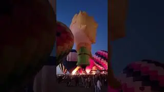 Balloon Fiesta - Night Magic Glow - 2nd Flicker Burn (October 14, 2023) #balloonfiesta