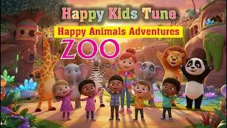 Animal Zoo Adventure 🦁🐘 | Fun Zoo Song for Kids | Happy Kids Tune