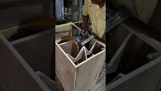 CBS box variation frame installation #tutorial #woodworking #wood #speakerbox