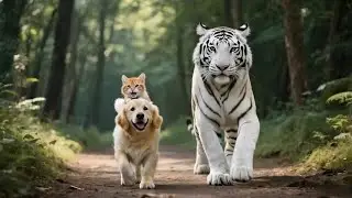 Cat Mom Saves Baby Tiger, Then Tiger Mom Returns the Favor by Finding Her Kittens! ❤️#cat #suncats