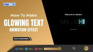Glowing Text Animation Effect using HTML CSS - TianDev
