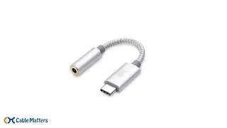 Cable Matters Premium Braided USB C to 3.5mm Headphone Adapter