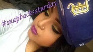 SnapBack Saturday #2 (purple & yellow makeup)