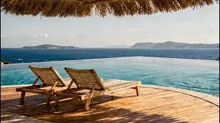 Luxury Mediterranean Poolside Ambience 🌊 | Relaxed Daytime Lounge Music