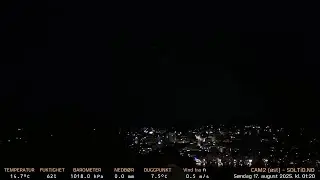 Timelapse Cam 2 - Natt til 17. august 2025