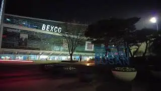 South Korea, Busan, walking to Bexco Convention Center