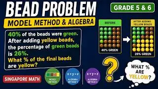 How to solve word problems using models and algebra - Singapore Math - Fractions