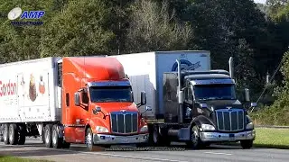 Truckspotting Peterbilt vs Peterbilt 112424