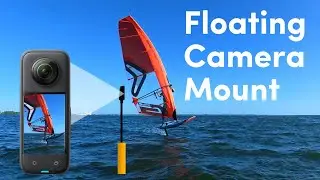 Floating action camera mount for windsurfing and watersports - DIY.