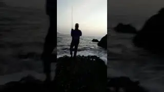 GT fish on soft lure storm joker shad