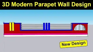 Modern Parapet Wall Design || Best 3D House Parapet Wall Design with Details | Best Parapet Boundary