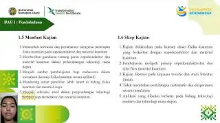 Video Pembelajaran Aplikasi Fisika Kuantum Pada Bahan Superkonduktor dan Material Kuantum