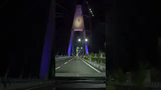 Sudarshan Setu Night View Dwarka #dwarkadhish #sudarshansetu #youtubeshorts #shortvideo #shorts