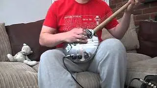 Seasick Steve style VW Volkswagen hubcap guitar 4 string slide guitar 