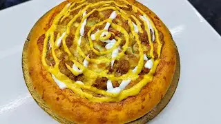 Cheesy Chicken Pizza Recipe at Home | Restaurant-Style Pizza in 7 Minutes