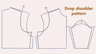 How to draft a drop shoulder pattern from bodice Block | Sleeve pattern | Bodice Pattern 