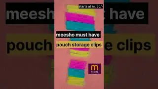 Multipurpose food/ snack pouch storage clips #meeshomusthaves #meesho #ytshorts #viral  #jyotivlogs