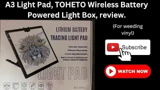 A3 Light Pad, TOHETO Wireless Battery Powered Light Box review.