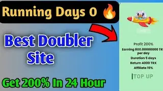 New Doubler site Today//Tron Doubler site 2022//TRX Doubler site// Doubler site// Get 140% To 220%//