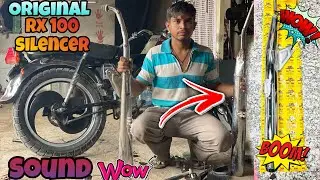 Rx 100 Silencer In Hero Honda Cd 100 | Rx 100 Silencer In cd 100