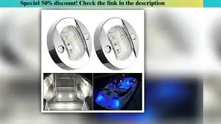 Best 3 Inch Round Marine Boat LED Courtesy Light 12V Transom Stern Anchor Deck Lights for Yacht Ding