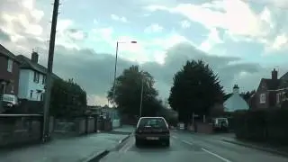 Driving On Bransford Road, Watery Lane, Bromyard Road & Tudor Way, Worcester, UK 2nd November 2013