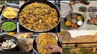 Aandhi Toofan wala Mousam|Lunchtime me Pyaz Bhindi Recipe|Kids ki fermaish pe bnai Chicken Macaroni