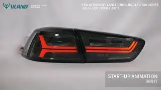 [Start-up Animation Version] VLAND Aftermarket LED Tail Lights For 2008-2017 Mitsubishi Lancer