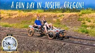 Joseph, Oregon: Railriding through the Mountains and Kayaking for the First Time on Wallowa Lake!