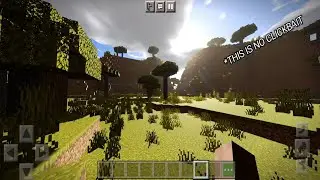 Minecraft PE savanna biome with shaders🔥