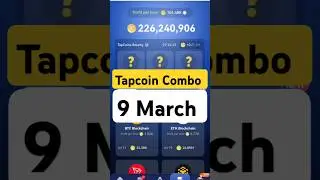 Tap Coin Daily Bounty Combo tap Coin Bot Daily 9 March #tapcoins #airdrop #tapcoinsairdrop