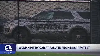 Woman hit by truck at No Kings Rally in Ohio