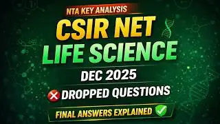 CSIR NET Dec 2025 Answer Key Released CHECK NOW