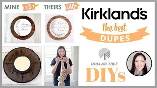Kirklands Inspired DIY | Modern Farmhouse Decor | Same Look For Less | Dollar Tree DIY