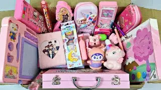 Cute PINK Stationery Collection💓Board, Coloring kit, Eraser kit, Geometry, Pencil Box, Diary, Scale