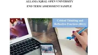Aiou Solved Assignment (8611) ETA Critical Thinking and Reflective Practices  Sample Autumn 2019