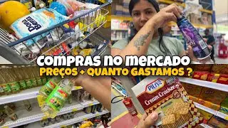 COMPRAS NO MERCADO | PREÇOS + QUANTO GASTAMOS ? Vlog | MUITA COISA EM PROMOÇÃO 😍