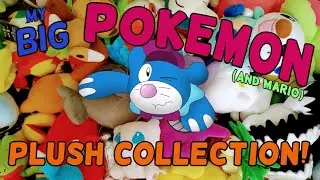 Popplio's BIG Pokemon and Mario Plush Collection!