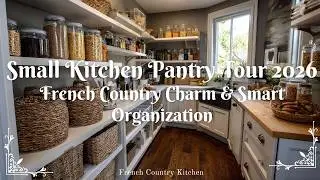 Small Kitchen Pantry Tour 2026: French Country Charm & Smart Organization
