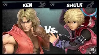 Ken Vs. Shulk : Super Smash Bros. Ultimate Smash Mode Gameplay