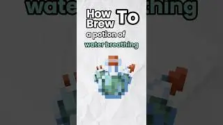 How to Make/Brew a Potion of Water Breathing in Minecraft (Tutorial)