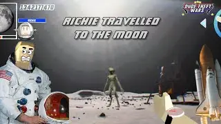 Flying to the Moon in Dude Theft Wars