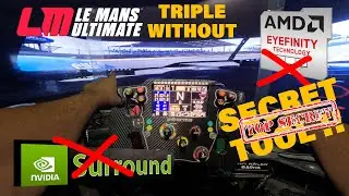 How To Run Le Mans Ultimate On Triple Screen WITHOUT NVIDIA Surround or EYFINITY for Sim Racing