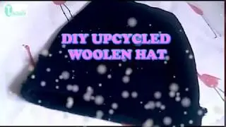DIY Upcycled woolen hat:How to make a woolen hat from old Sweater